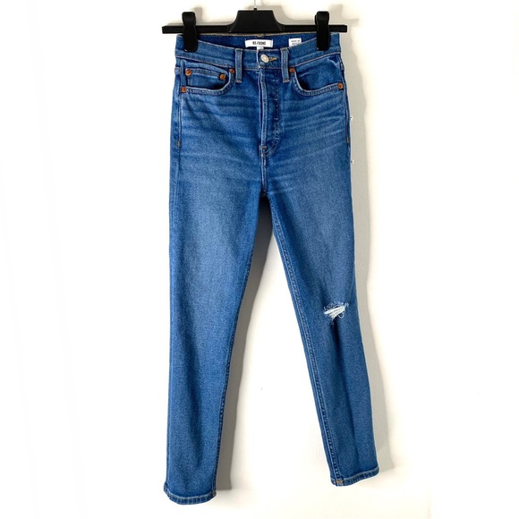 RE/DONE 90s Ultra High Rise Ankle Crop Jeans - Picture 4 of 15